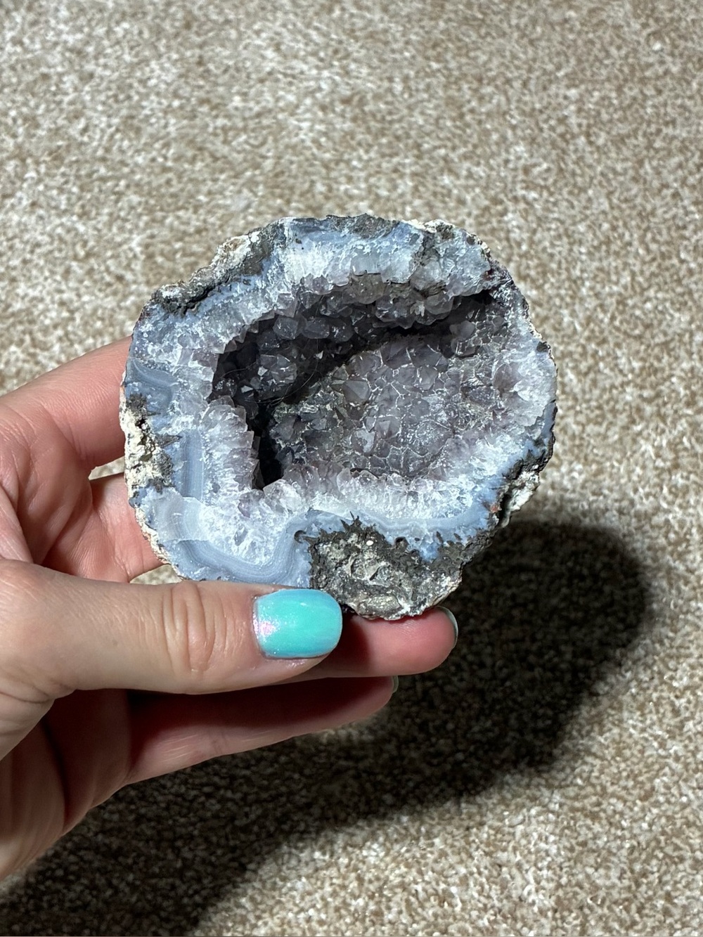 Natural Amethyst Geode Crystal Cluster